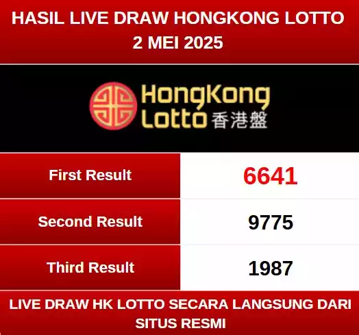 Live Draw Hk Lotto 2 Mei 2025