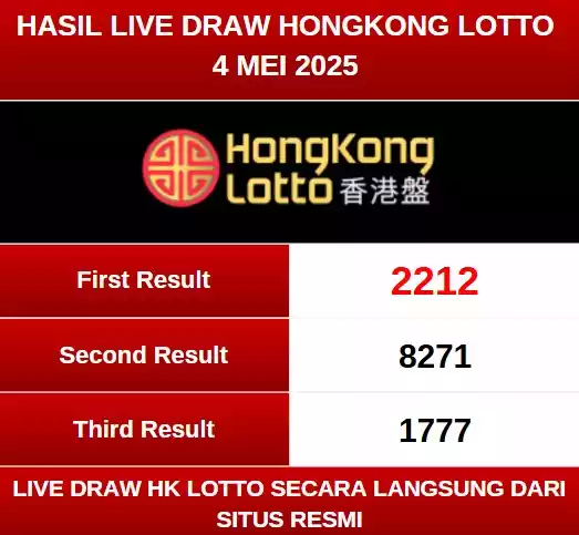 Live Draw Hk Lotto 4 Mei 2025